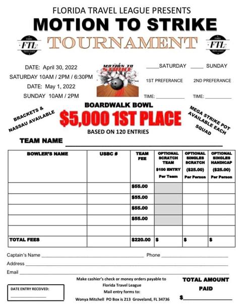 Home Tournament Information.